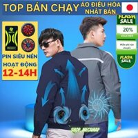 ✅𝑴𝒊𝒆̂̃𝒏 𝑺𝒊́𝒑✅Áo điều hòa Nhật Bản  18V, quạt áo điều hòa công suất lớn hoạt động 12-14h liên tục cả ngày dài