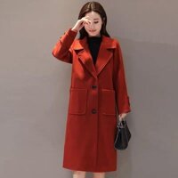 🎖 ÁO KHOÁC DẠ CỔ VEST DÁNG DÀI 2 NÚT MSP_D450