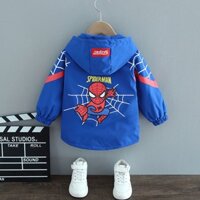 🍓 Áo khoác trẻ em 🍓 Áo khoác gió 2 lớp cho bé hình siêu nhân nhện dáng suông ( SPIDERMAN 3) cực ngầu, siêu đẹp (AKZ04)