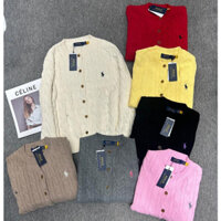 ✅✅ Áo len thêu Ralph Lauren Cardigan áo len dài tay thông thường dành cho nữ