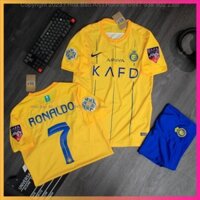 . - Áo Ronaldo Al Nassr 2022-2023 - Set Bộ quần áo bóng đá CLB Al Nassr FC 2023 Football in sẵn Ronaldo số 7 1