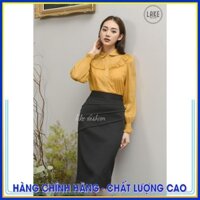 [ Áo sơ mi nữ đẹp 2021 ] ao so mi, cổ sen vai bèo tay chun lake fashion