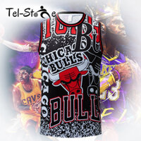 [ Áo tập bóng rổ ] Chicago bull (vải lưới)