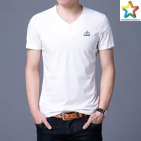 ✨ Áo Thun Nam Ngắn Tay Cổ Tim Body HLS BN06 - Trắng