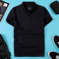 - Áo thun POLO trơn vải cá sấu cotton cao cấp ngắn tay có đủ bảng màu pastel cực hot - Đen ,XL  60-67kg