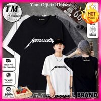 (𝐅𝐮𝐥𝐥 𝐁𝐨𝐱) ÁO THUN Tay Lỡ METALLICK Local Brand Unisex Cotton 100 Form Rộng Nam Nữ (AT2500L - Kèm Video Ảnh Thật)