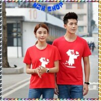 ✿ Áo Thun Unisex Nam Nữ Tay Lỡ Cổ Tròn In Hình Cương Thi Love Phản Quang,Form Rộng Chất Cotton Siêu Thoáng Mát ✿