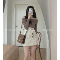 🍊 áo trễ vai ngang xinh xỉu 🍊