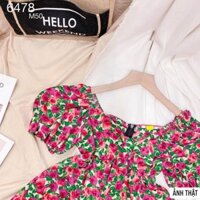 ✨✨ Áo váy babydoll hoa  tay phồng
