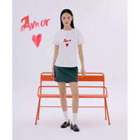 [ ATGxJANE MARCH VNXK ] ÁO PHÔNG IN HOẠ TIẾT BASIC MÀU WHITE