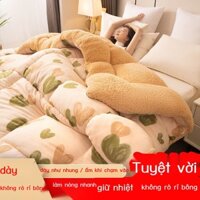 ● ATZvvn Cold AaA ACold Chăn len cừu dày 10 pound, chăn mùa đông, chăn điều hòa, chăn mùa đông, chăn đôi ký túc xá đơn,
