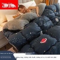 ✺ ATZvvn Cold AaA ACold Nam Cực dày 10 pound chăn len cừu chăn mùa đông chăn mùa đông ký túc xá đơn lõi chăn đôi mùa xuâ