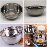 🍵 Âu trộn bột / Tô trộn bột inox cao cấp D24