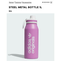 ( Auth + Ảnh thật ) Bình Giữ Nhiệt ADIDAS Màu Hồng Tím Sang Xịn Mịn của Mỹ.