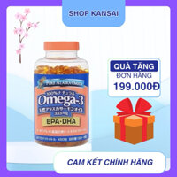 [ Auth - date xa] Viên Uống Dầu Cá hồi Omega 3 Pure Alaska Nhật bản hộp 450 viên