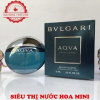 [ AUTH ] Nước hoa nam Bvlgari Aqva Pour Homme EDT 15ml