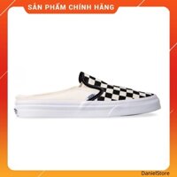 🚚 [AUTHENTIC 100%] Giày Vans Slip On Mule Checkerboard Trắng Đen