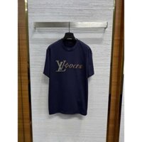 [ Avis.Luxus ] -  Áo Phông 1V Embellished Shorts Xanh Navy Newss Họa Tiết  Logo Đính Đá – Phông Nam Nữ Cao Cấp Dày Dặn H