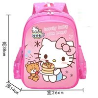 🩷 Ba Lô Trẻ Em Hình Hello Kitty – Chống Nước, Chống Gù, Siêu Nhẹ 🎒✨