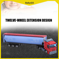 ● BabyGo 1:43 Kỹ Thuật Xe Tăng Container Đồ Chơi Mô Hình Tải Pullback Phỏng Cao Trẻ Em