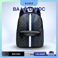 🌈 Balo 3 Sọc Kẻ caro Siêu Hot Hàng QC đẹp Size 40 Cho Học Sinh, Sinh Viên để vừa laptop
