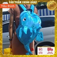 💛 Balo rồng vải nhung mịn cỡ to màu xanh biển