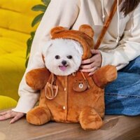 🌈 Balo,Túi, Địu Gấu Nâu, Ong Vàng Cho Chó Mèo Thu Đông Siêu Cute, Cực Ấm Áp, Thoải Mái Và Tiện Lợi - Rubypet