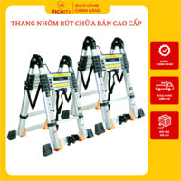 [ BẢN CAO CẤP ] Thang Nhôm Rút Chữ A VICHITA – Từ 3M8 Đến 6M6, Độ Dày Ống Nhôm 1.5mm Đúc Liền Nguyên Khối