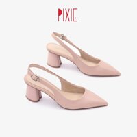 [ Bản Chuẩn] Giày Cao Gót 5cm Sling Back Hở Gót Pixie X561