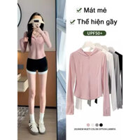 ( BẢN CÓ MŨ RỘNG ) Áo khoác chống nắng lụa băng mát lạnh chống tia UV UPF 50++ ôm body siêu tôn dáng