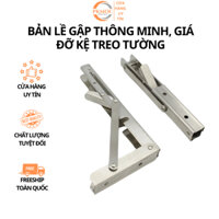 🔺🔺 🔺🔺 Bản Lề Gập Thông Minh, Giá Đỡ Kệ Treo Tường Bàn Làm Việc Gấp Gọn Thông Minh Bằng 𝐈𝐍𝐎𝐗 Chịu Lực