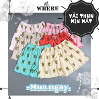 [ Bán lỗ xin 5⭐]Combo 5 Quần ngủ mặc nhà Vải thun mịn mát Quần ngắn NoWhere