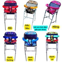 ( Bản nâng cấp SẮT SƠN ) Ghế ngồi xe tay ga cho bé (có cả dây đai và vòng bảo hiểm an toàn) ghế ga xếp sắt sơn tĩnh điện