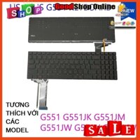 ⚡ Bàn Phím Laptop Asus ROG G551 N551 GL551 GL552 GL771 GL752 ZX50 G58 Zin có Led- Hàng mới 100%-Bảo hành 06 tháng-Pkgs