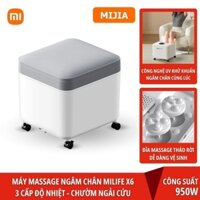 ( Bản Quốc Tế) Máy massage ngâm chân Xiaomi miLife YMZ-X6 3 in 1, thảm sưởi nhiệt, ghế đôn, massage chân diệt khuẩn UV