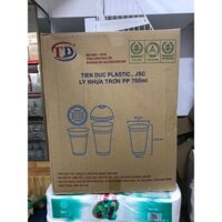 ( Bán Sỉ ) THùng 1000 Cái - Cốc Nhựa Dùng Một Lần PP700ml (  Dày ) Chỉ đặt 1 thùng /1 đơn