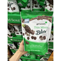 🍫🌿 BÁNH GIÒN BỌC 2 LỚP SOCOLA ĐẮNG & BẠC HÀ GIRL SCOUTS THIN MINTS BITES CRISPY CENTER WITH MINT AND DARK CHOCOLATE 567G