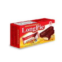 [ Bánh Lễ ] Hộp 12 Bánh Kem Phủ Socola LongPie Hải Hà Hộp 36gx12Cái