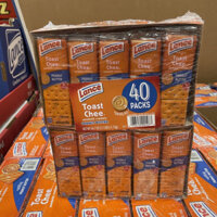 🍪🥜 BÁNH QUY GIÒN KẸP BƠ ĐẬU PHÔNG CỦA MỸ LANCE TOAST CHEE SANDWICH CRACKERS PEANUT BUTTER HỘP 40 GÓI 1.7KG U.S.A 🇺🇸