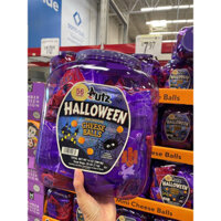🍘🥨🎃👻🦇 BÁNH SNACK PHÔ MAI THƠM GIÒN CỦA MỸ UTZ HALLOWEEN MINI CHEDDAR CHEESE BALLS HỘP 56 GÓI x 7.1G (396.9G) U.S.A 🇺🇸