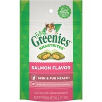 🇺🇸 Bánh thưởng cho mèo Greenies Feline SMARTBITES Healthy Skin and Fur Salmon 60g