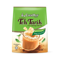 ( Bao Bì Mới )Trà Sữa Chek Hup Teh Tarik Rich & Creamy 3 in 1 Malaysia - 12 gói x 35g