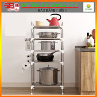 [ BAO GIÁ SỈ SHOPEE ] Kệ Treo Nồi Nhà Bếp, Kệ Để Xoong Nồi Chảo INOX 5 Tầng Nâng Cấp