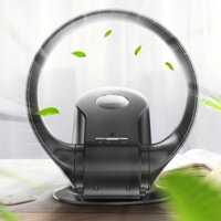 [ BẢO HÀNH 1 NĂM ]Quạt không cánh KJAPAN CR-309 , treo tường hoặc để bàn có điều khiển từ xa , giảm ồn , an toàn