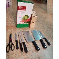 [ BẢO HÀNH 12 THÁNG ]  bộ dao kéo làm bếp cao cấp