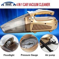 [ BẢO HÀNH 12 THÁNG ]  Máy bơm lốp ô tô - máy hút bụi  và đo áp suất lốp ô tô cao cấp 4 trong 1