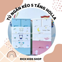 [ Bảo hành 12 tháng ] Tủ nhựa Holla 5 tầng ngăn kéo cực xinh