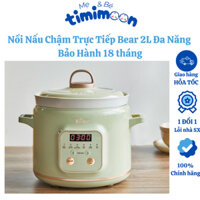 [ Bảo Hành 18m] Nồi Nấu Chậm Bear 2L Đa Năng Nấu Cháo Kho Cá Kho Thịt Nồi Áp Suất Giữ Ấm SB-NNC20