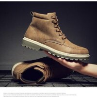 ( Bão Sale ) Giày sneaker cổ cao MĐ G461 nâu  NEW ⁶