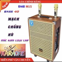 [ Bass 40 500W ]Loa Kéo Hát Karaoke BNIB M15 Bass 40 Cao Cấp - Hai Mic Kim Loại UHF Xịn Bảo Hành 12 Tháng